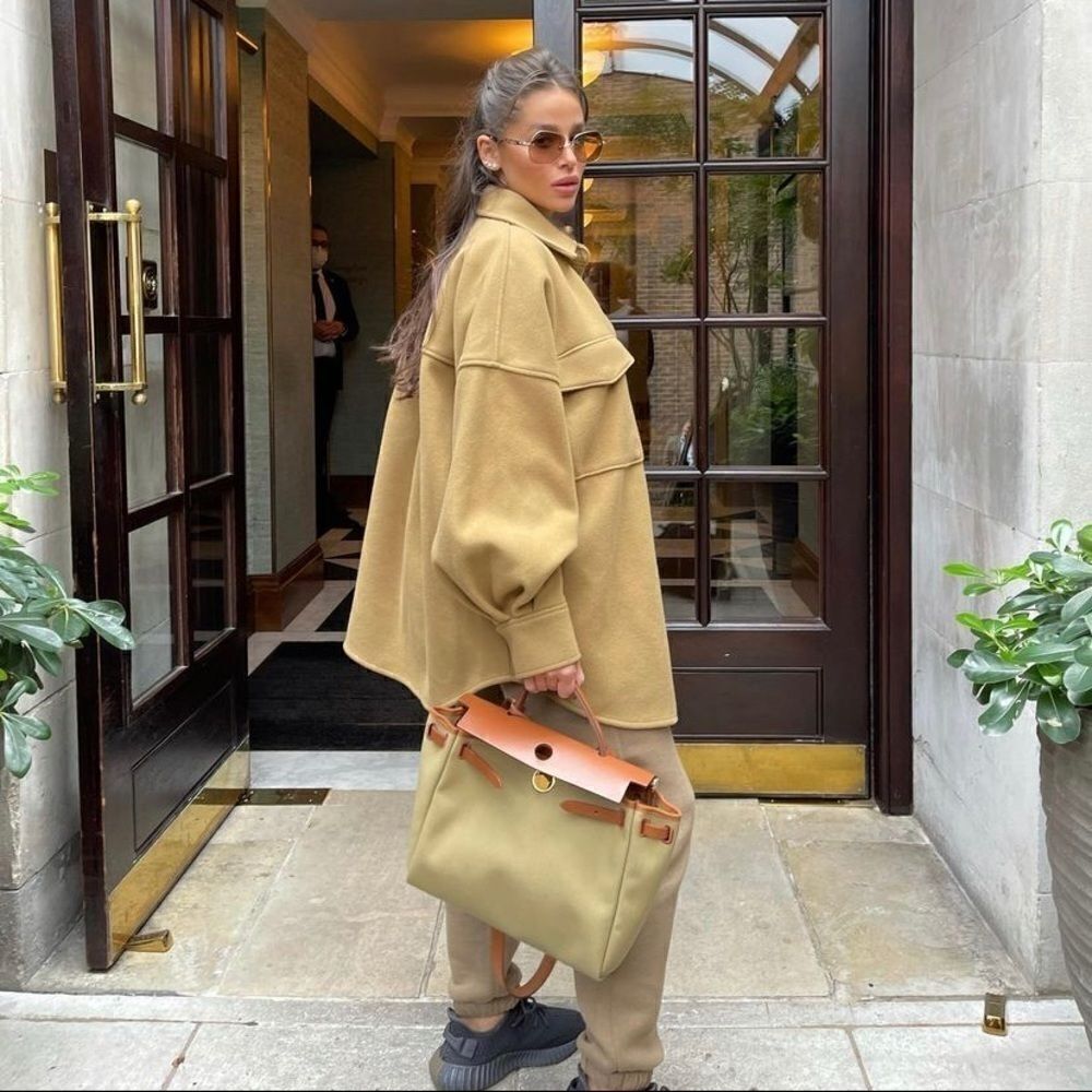 H&M Shacket Jacket Mustard Oversized - Picture 6 of 15
